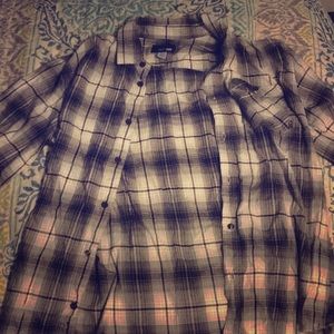 Black+White kids flannel